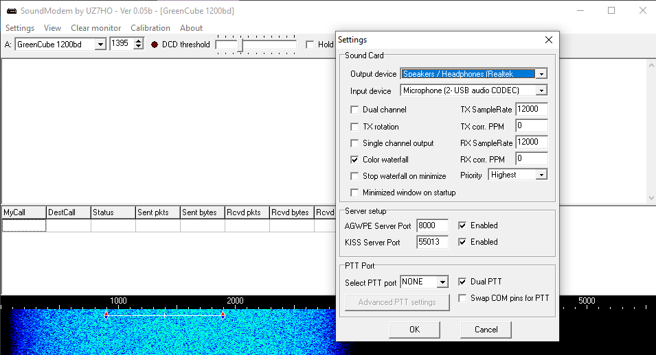 UZ7HO Soundmodem configuration