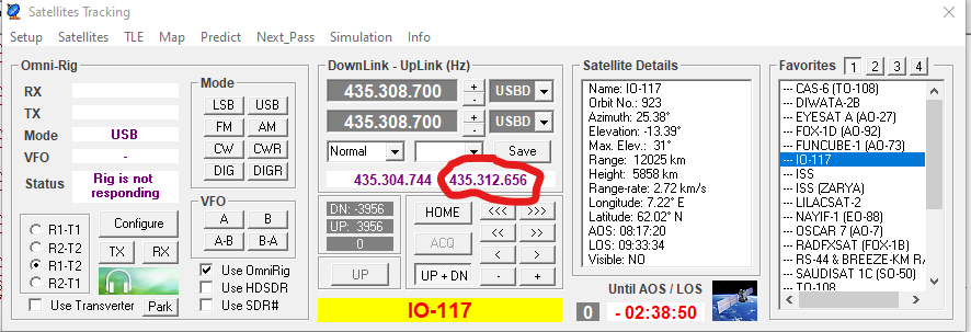 Uplink frequency tracking
